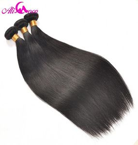 Ali Coco Brazylijskie Postawowe Włosy 1 kawałek ludzkie splot włosów Wetkale 1028 cali Naturalne kolor można zabarwić 7269848