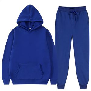 Winter Hoodie sätter män Fashion Fleece Red Hoodies Black Brand Pants Casual Jogger Suit Tracksuit Sweatshirt Woman Pullover240318