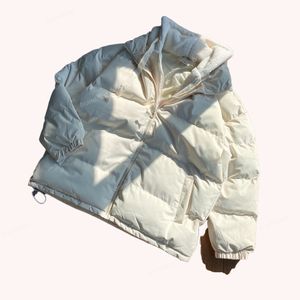 2024DesignerWomen Winter Norththreecolor Hooded Fake Two-Piece Thighted Cotton Coat Fleece Jacket Puffer Jacket Bomull