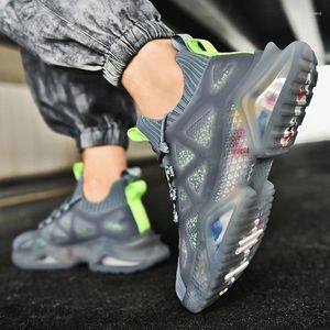 Ankomst mäns 169 casual skor chunky sneakers andningsbara löpande antiskid dämpande sport trendig utomhus reflekterande jogging