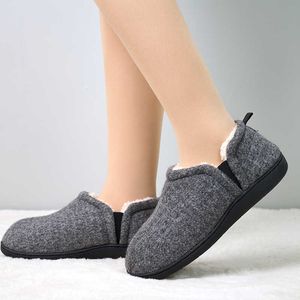 Botas de algodão de inverno sem marca HBP Amostra grátis masculina sapatos de algodão interno quentes chinelos de lã para mulheres ao ar livre baratos