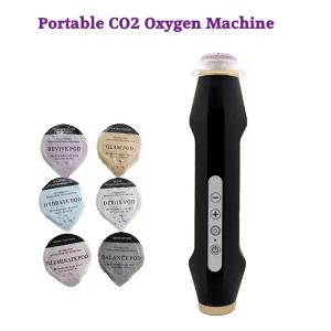 Ny design Portable CO2 Bubble SureGenation Capsules Pods Laddningsbar syrehud åtstramning Ansiktsmaskin