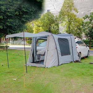 Tält och skydd utomhus camping tält Uppblåsbar bil bakre vindtät stora ryggsäckande vattentät självkörande turist