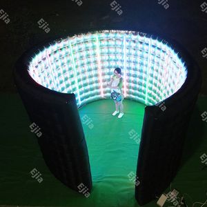 Großhandel 13ft aufblasbare 360 Photo Booth Gehäuse tragbare LED-Hintergrund für Party innerhalb Outdoor-Aktivitäten