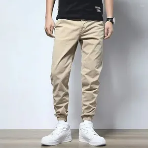 Men's Pants Trousers For Men Slim Fit Casual Man Wrinkle Pocket Aesthetic Baggy Cotton Classic Streetwear Harajuku In Fashion Sale