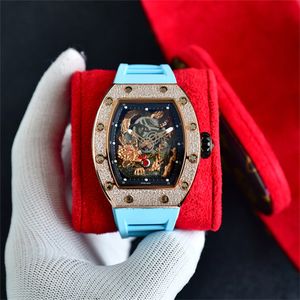 57-03 Jack Chen Motre Be Luxe Diamond Watch Instrukcja mechaniczna Ruch mechaniczny Ceramiczne Obudowa luksusowe zegarki męskie zegarki zegarki relojes