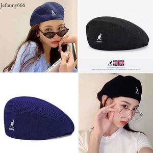 Bollmössor känguru basker för sommaren tunn kangol brittisk retro målare tidvatten mesh toppade mössa insats hatt kvinnor gorros mujer q0703