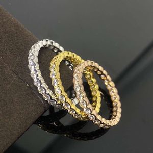 Schrauben Carter Ringe Nagellackkante Vollhimmelstern Paar Ring Silber plattiert Gold Mode Personalisierte Licht Luxus