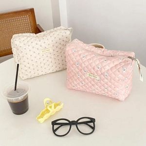 Cosmetic Bags Cute Soft Large Capacity Cotton High Quality Quilting Clutches Storage Bag Organizer Makeup