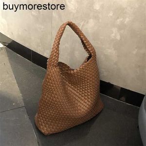 Hop Handbag BottegVenetas Totes Calfskin Underarm Hobo Womens Large Capacity Grade Handmade Woven Single6FYV