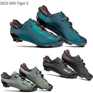 Sapatos Sidi Tiger 2 Mtb Sapatos Vent Carbono Mtb Sapatos MTB Sapatos de Bloqueio Sapatos de Ciclismo