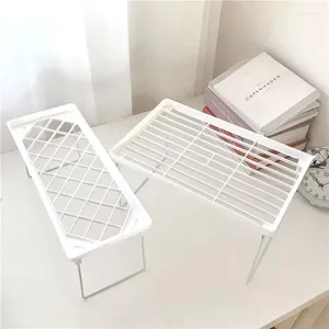 Hooks Storage Holders Plastic Folding Design Floor Type Home Bathroom Kitchen Seasoning Rack Desk Organizer Convenient Space Saving