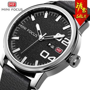 Mężczyzny WatchbusinessJapanese Muchledar Nocne światło Waterproofgenuine Skórzowy pasek zegarkowy 0022g