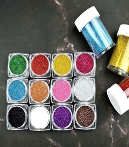 Läppglans bas DIY Material Shimmer Lipgloss Glitter Powder Face Body Glitter Pigment Makup Använd hela 20G 12 Colors8880850