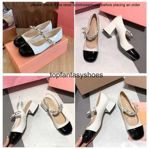 Casual Shoes heels jane Top miui quality ballet mary slingback flats shoes pumps sandals famous designer women mary janes t straps round toe