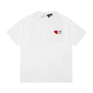 Summer Women T Shirt Designer T Shiries Women Fashion Heart Hafdery graficzne koszulki bawełniane koszulki z krótkim rękawem