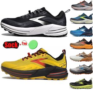 2024 Designer Brooks Launch 9 Running Shoes Men For Women Ghost Hyperion Tempo Triple Black White Grey Ying Orange Trainers Glycerin Cascadia 22 20 16 Sneakers