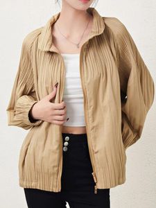 여자 재킷 xiwen cotton coat solite cology collar preated 겨울 캐주얼 한 짧은 느슨한 느슨한 느슨하고 큰 큰 재킷 xf648