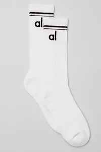 Aktiva skjortor Al Stockings Mid-tube unisex Four Seasons Calf Socks Basketball Tennis Football Sports Casual Parallel Bar Yoga