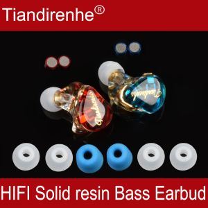 Headphones Tiandirenhe TD02 pro MMCX Solid resin HiFi Earbud star's sport Stage Replaceable For iphone mp3 game earphone with filters