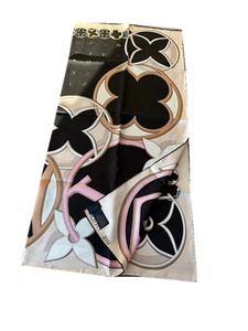 2024 Top New Designer Silk scarf High quality square silk scarf Women ring headband Monogram Brand letters Classic scarf designer Black Brownr Pink Size 90*90cm