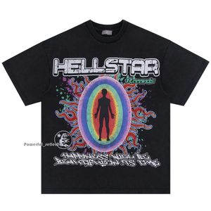 ヘルスターフーディーデザイナーシャツの男性ゆるいパーカーティーハイストリートTシャツラッパーウォッシュグレーヘビークラフト女性ヘルスターTシャツTOPS USサイズS-2XL 6078