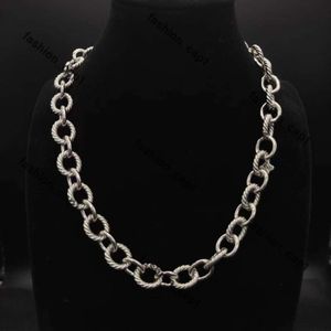 David Yurma Necklaces Heart Pendant Designer Dy Necklace for Women Man Couples 크리스마스 인기있는 Retro Madison Link Chain Dy Necklace Party 고품질 보석 708