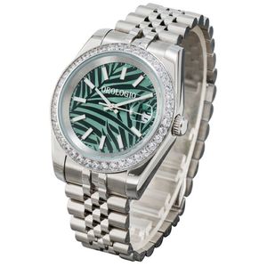 orologio verde masculino relógios mecânicos automáticos montre de luxe aço inoxidável completo vidro safira 5 atm à prova d'água super luminoso224m