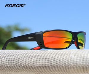 Kdeam óculos de sol polarizados esportivos europeus e americanos, óculos de sol coloridos de praia para homens e mulheres, óculos de ciclismo kd60697855422