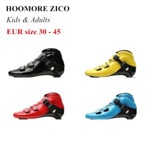 Sapatos crianças adultos tamanho europeu de 30 a 45 fibra de carbono Speed Speed Skates Boot com sapatos de corrida de concorrência de loop de gancho para MPC