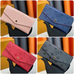 2024 Luxurys Designer Carteiras Famosa Marca Atacado Lady Multicolor Coin Purse Carteira Curta Cartões Coloridos Titulares Caixa Original Mulheres Clássico com Caixa Saco