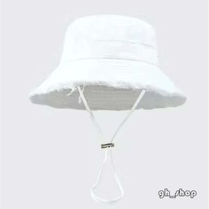 Summer Bucket Hat Women's Wide Brim Hats Raw Edges Canvas Drawstring Bucket Hats Designer Le Bob Artichaut Bucket Hat Sunshade For Outdoor Travel Hats 4725