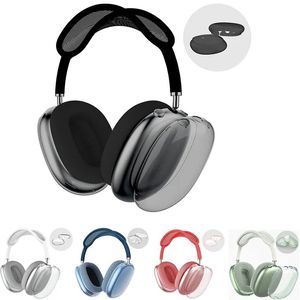 AirPod의 경우 Max Bluetooth 헤드폰 액세서리 투명 TPU 솔리드 실리콘 방수 보호 케이스 AirPod Maxs 헤드폰 헤드셋 커버 케이스