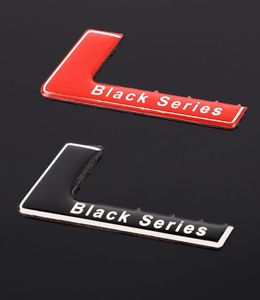 Naklejka samochodowa Odznaka Emblematów Black Series Logo Naklejka dla Mercedes SLS AMG W204 W203 W207 W211 W219 C63 C63 Auto Styling27433791273