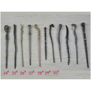 Magic Props Creative Cosplay 42 Styles Hogwarts Series Wand New Upgrade Resin Magical Drop Droviour Toys Gifts Buzzles Games DH67X