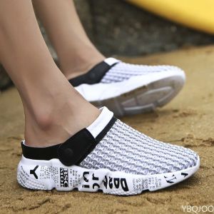 Boots Summer Mesh Shoes Men Sandals Beach Slippers Male Sneaker Man Zuecos Sandalias Zapatos Hombre