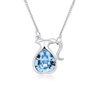 Ny Fashion Crystal Necklace Collar Women's Pendant Korean Edition Enkel och eleganta smycken för kvinnor