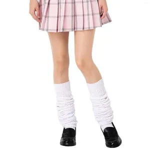 Meias femininas meias brancas listra vertical elástico cor sólida elegante uniforme bonito respirável confortável estiramento longo meias