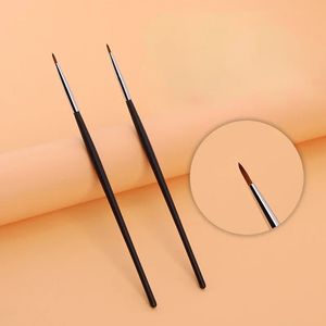 2024 Thin Eyeliner Make Up Brush Fine Liner Brushes Professional Small Angled Eyebrow Brush High Quality Brow Eye Contour Makeup Tool Sure,