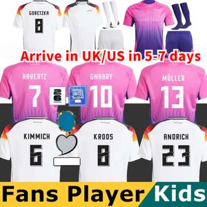 2024 독일 Hummels Gnabry 축구 유니폼 유럽 컵 키트 24 25 Kroos Werner Draxler Reus Muller Gotze 남자 축구 셔츠 키트 팬 플레이어 버전 홈 S