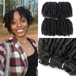 Tecer belle mostrar dreadlock pacotes de cabelo 6 Polegada feixes de cabelo sintético dreadlock tecelagem afro torção trama de cabelo para mulher