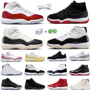 11 Basketball Shoes Mens 11s Sneaker Bred Velvet Metallic Gold Sail Cherry Midnight Navy Cool Cement Grey Unc Gamma Blue Space Olive Men Women Trainer Sports Sneakers