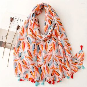 Scarves Scarf For Women Lightweight Floral Flower Spring Fall Winter Neck Head Shawl Wraps Holiday Paisley Print Tassels Stoles