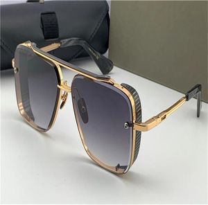 Herren-Sonnenbrille, Sonnenbrille, Brille, limitierte Auflage, K-Gold, beliebte Spiegellinse, Goldfarbe, Unisex, Outdoor, 7298383