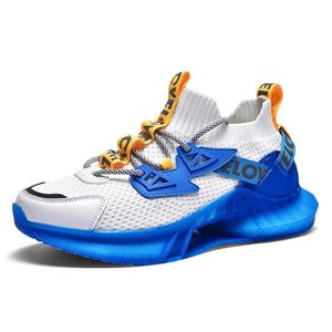 HBP Non-Brand Wholesale Knitting Upper Mens Sport Shoes Fashion Sneakers Men Running Breathable Outdoor Sports