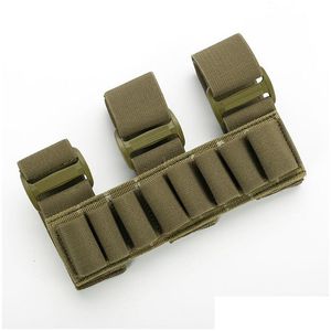 Zaini militari 7/8 colpi Deposito di munizioni per pistola Sgun Shell Holder Tiratori regolabili Avambraccio o manica tattica Buttstock Magazine Drop De Dhjmg