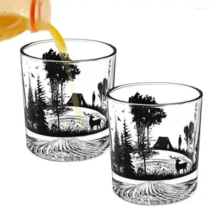 Weingläser, Whiskybecher-Set, altmodische Steine, Glasbecher, Glaswaren für Cocktails, Scotchs, Bourbon, Voldka, Hochzeitsgeschenk, Trinkgeschirr