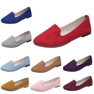 Scarpe casual comode da donna Scarpe da ginnastica Arancione Nero Rosso Giallo Viola Verde Pesca Viola Rosa Sneakers da esterno Tendenze Scarpe da lavoro premaman a slip piatto da donna A026