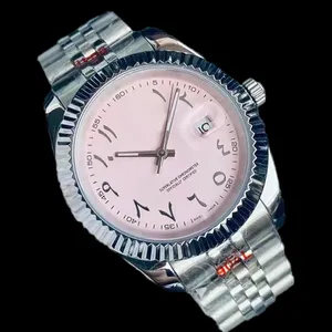 Orologio di design casual per uomo donna quadrante fibbia pieghevole orologio arabo placcato argento movimento in acciaio inossidabile 904l orologi orologio di lusso sb075 C4