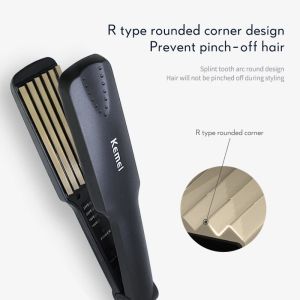 Irons Kemei Small Wave Professional Curling Iron Dry Fluffy Ladies Hairstyle Home Styling Curling Tools Curler Hair Electric Curlers37